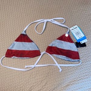 Pelagic Bikini Top American Flag Reversible